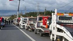 TEM'de çekici eylemi