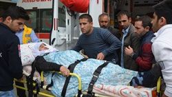 Siirt'te cenaze konvoyunda kaza: 12 yaralı