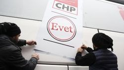 CHP otobüslerinden 'evet' mührünü kaldırttı