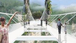 300 metre yükseklikteki cam köprü açılıyor