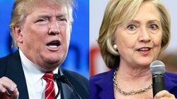 Hillary Clinton 2 ankette de Trump'ın önünde