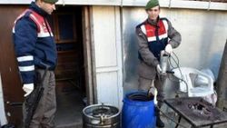 Çorlu'da 500 litre kaçak içki ele geçirildi