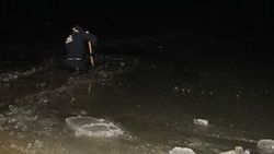Çorum’da buz tutan barajda gezen bir kişi kayboldu
