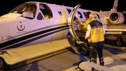 Ambulans uçak umredeki hasta için havalandı