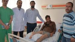 Protez kullanabilmesi için bacağı ters dikildi
