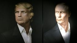 Moskova'da Trump ve Putin'in posteri yan yana asıldı