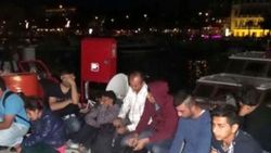 Çanakkale'de kaptan gemisindeki 18 kaçağı yakalattı