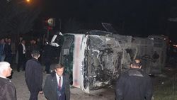 Düzce’de midibüs devrildi: 9 yaralı