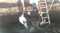 Eminönü vapur iskelesinde korku dolu anlar İZLE