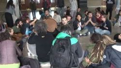 Haydarpaşa Garı'nda eylem