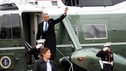 Obama Beyaz Saray'dan ayrıldı