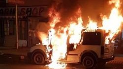 Ankara'da bir otomobil alev topuna döndü
