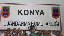 Konya'da inşaat sahasından tarihi eser çıktı