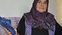 Oğluna fırlattığı terlik mahkemece silah sayıldı