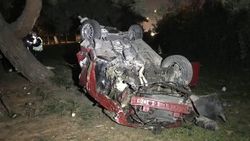 Bursa'da hurdaya dönen araçtan sağ kurtuldu