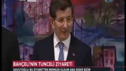 Davutoğlu'ndan Bahçeli'nin Tunceli ziyareti yorumu İZLE