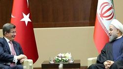 Başbakan Davutoğlu ile İran Cumhurbaşkanı Ruhani görüştü
