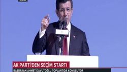 Başbakan Davutoğlu Başkanlık Beyannamesini okudu