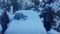 Antalya'da deniz ve kar keyfi