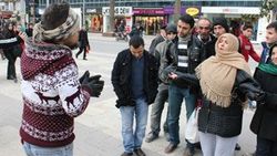 Denizli'de free hugs etkinliğinden ilginç kareler