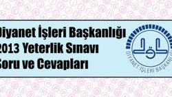 Diyanet Yeterlilik Sınavı soru ve cevapları