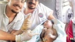 Diyarbakırlı kadın doğumunu helikopterde yaptı