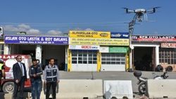 Kastamonu'da drone'lu trafik uygulaması