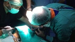 Zonguldak'ta bir çocuğun kafasına demir saplandı