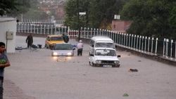 Kayseri'de sağanak yağış tarımı etkiledi