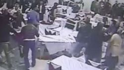 Zonguldak'ta düğün salonunda sandalyeler havada uçuştu İZLE