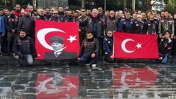 Motosikletçilerden şehitler ve Mehmetçik için saygı sürüşü
