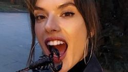 Alessandra Ambrosio Çin'de akrep yedi