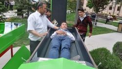 Çorum'da bir firma klimalı tabut üretti