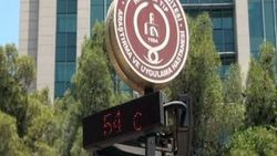 Şanlıurfa'da termometre 54 dereceyi gördü