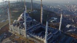 Çamlıca Camii'nde çalışmalar sürüyor