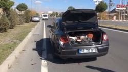 Bakan Yılmaz'ın konvoyundaki makam araçları kaza yaptı