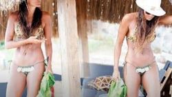 Eda Taşpınar'ın mini bikinisi