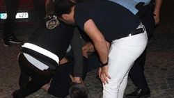 Polisi uğraştıran alkollü şahıs gözaltına alındı