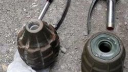 Yol kenarında 4 el bombası bulundu