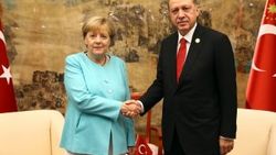 Cumhurbaşkanı Erdoğan Merkel ile görüştü