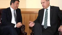 Cumhurbaşkanı Erdoğan İtalya Başbakanı Renzi ile görüştü