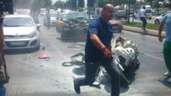 Maltepe'deki kazada ortalık savaş alanına döndü