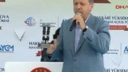 Erdoğan Yüksekova Havalimanı açılış töreninde konuştu