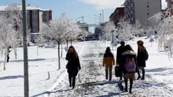 Erzurum'a kar yağdı