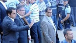 Şehit cenazesinde Atalay ve Şahin'e protesto