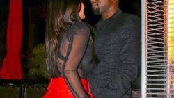 Kardashian ve West çiftinin romantik anları