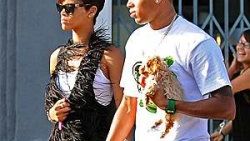 Eski aşkı Rihanna'yı yine hastanelik etti