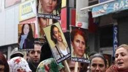 PKK'lı 3 kadın için Paris'te tören