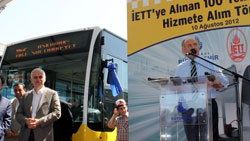 Anadolu yakasında 100 yeni otobüs hizmete alındı