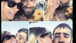 Bade Mert'i öpücüklere boğdu
